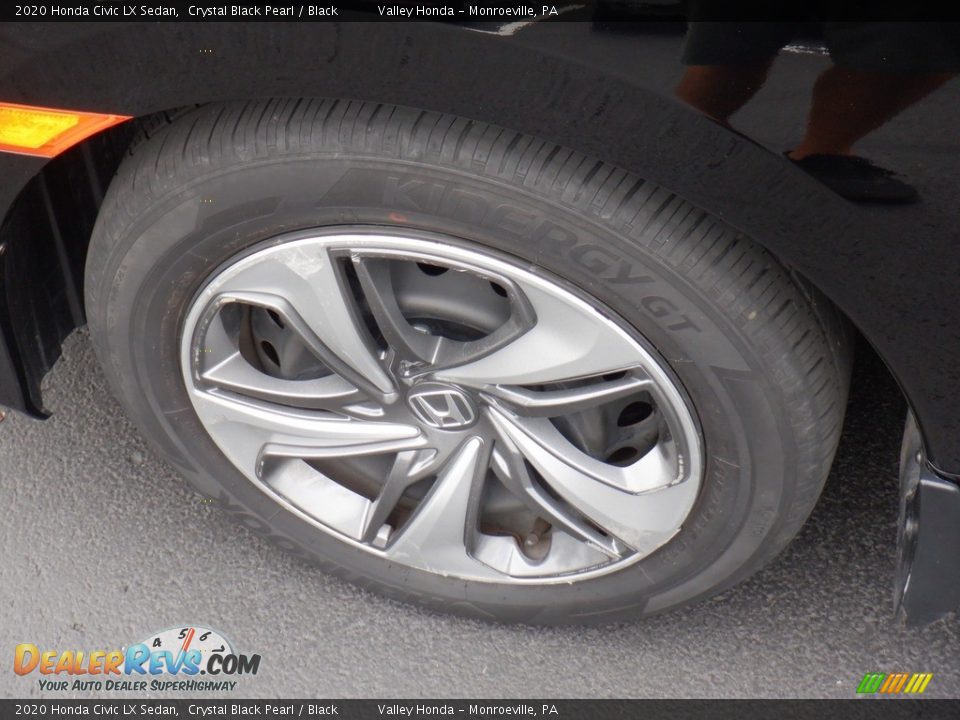 2020 Honda Civic LX Sedan Crystal Black Pearl / Black Photo #2