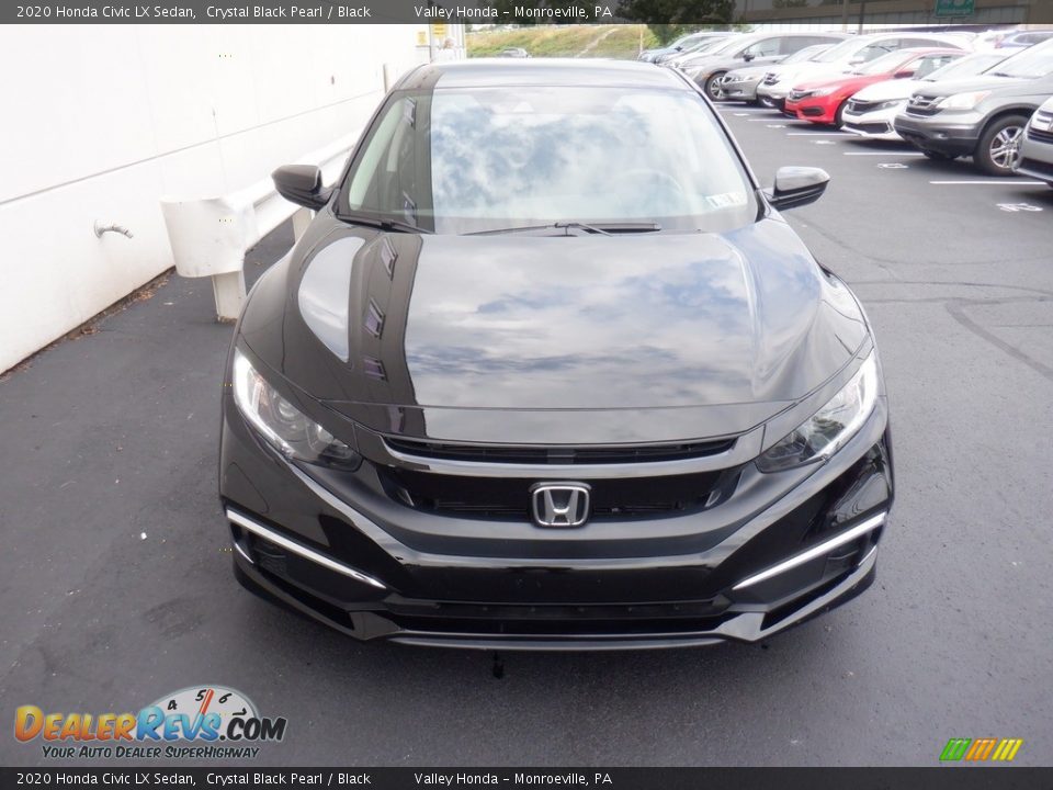 2020 Honda Civic LX Sedan Crystal Black Pearl / Black Photo #3
