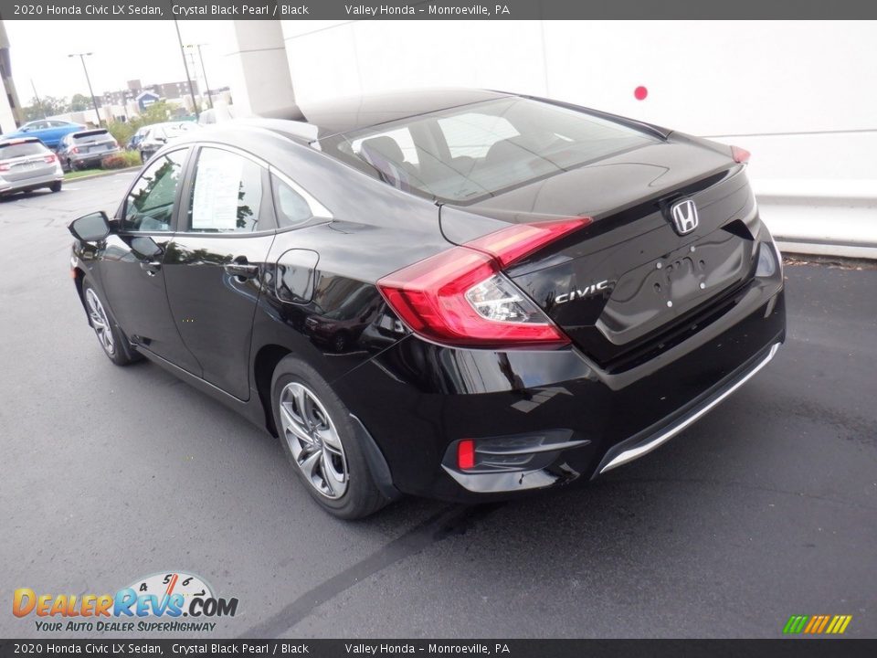 2020 Honda Civic LX Sedan Crystal Black Pearl / Black Photo #7
