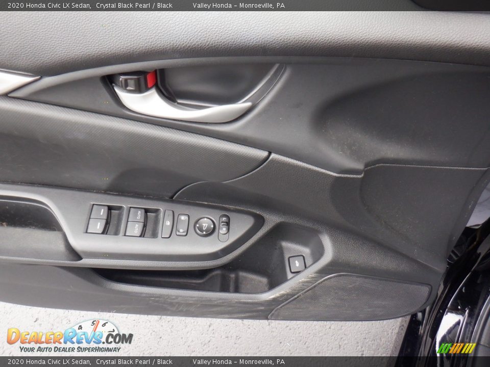2020 Honda Civic LX Sedan Crystal Black Pearl / Black Photo #8