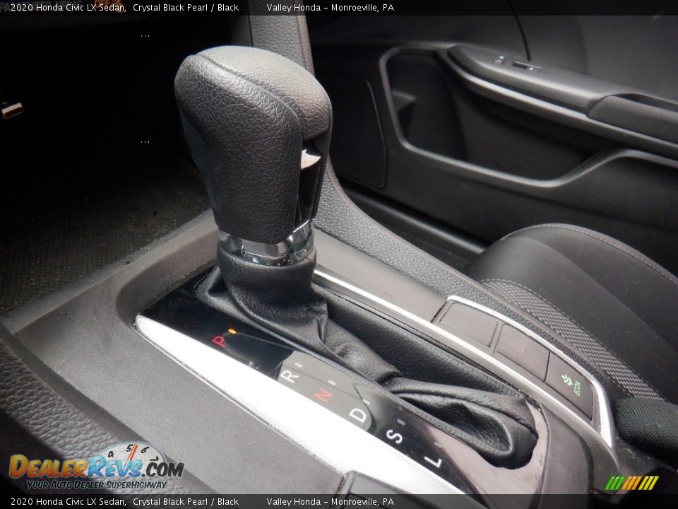 2020 Honda Civic LX Sedan Crystal Black Pearl / Black Photo #13