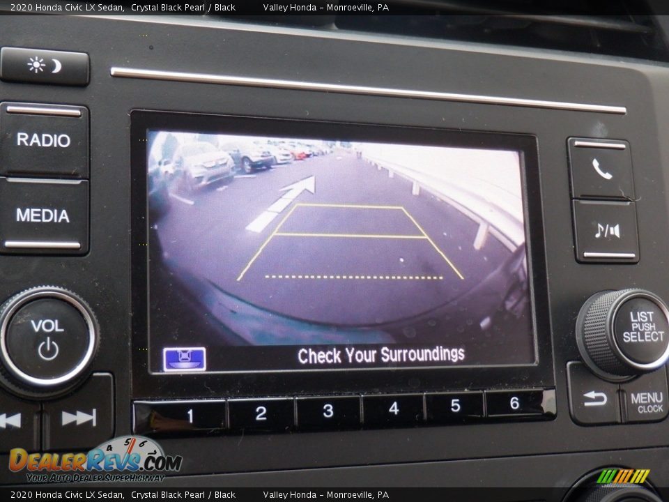 2020 Honda Civic LX Sedan Crystal Black Pearl / Black Photo #15