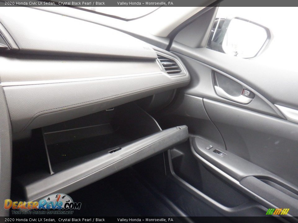 2020 Honda Civic LX Sedan Crystal Black Pearl / Black Photo #21