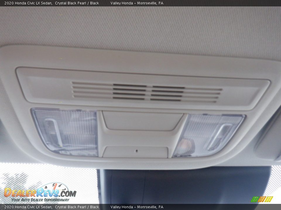 2020 Honda Civic LX Sedan Crystal Black Pearl / Black Photo #22