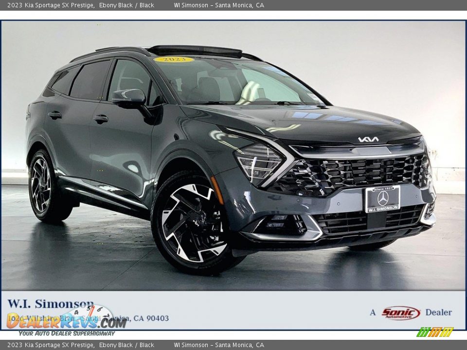 2023 Kia Sportage SX Prestige Ebony Black / Black Photo #1