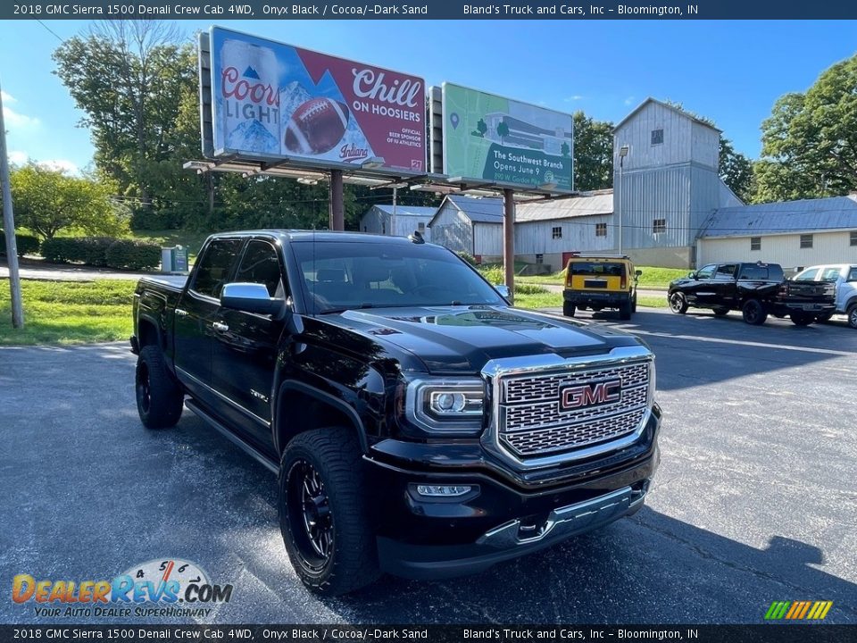 2018 GMC Sierra 1500 Denali Crew Cab 4WD Onyx Black / Cocoa/­Dark Sand Photo #6