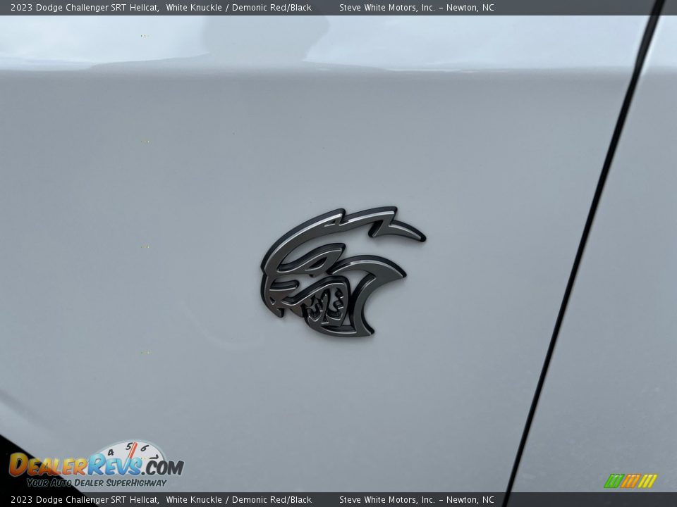 2023 Dodge Challenger SRT Hellcat White Knuckle / Demonic Red/Black Photo #10