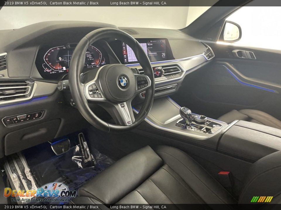 2019 BMW X5 xDrive50i Carbon Black Metallic / Black Photo #15