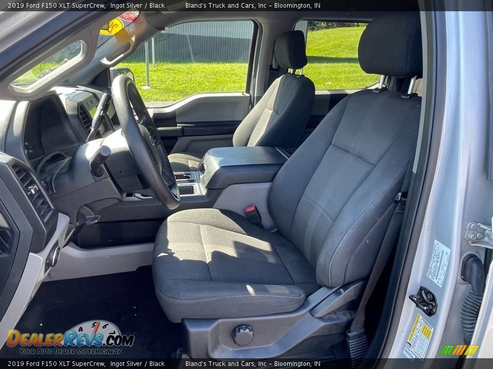 Black Interior - 2019 Ford F150 XLT SuperCrew Photo #12
