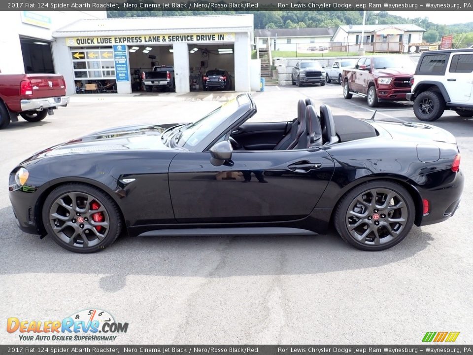 Nero Cinema Jet Black 2017 Fiat 124 Spider Abarth Roadster Photo #2