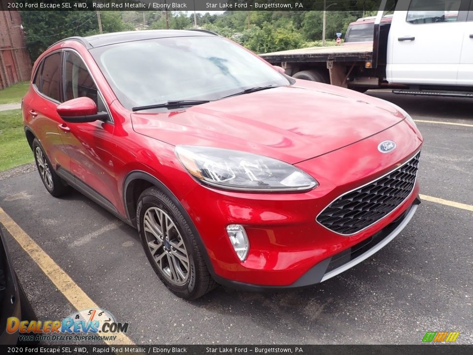 2020 Ford Escape SEL 4WD Rapid Red Metallic / Ebony Black Photo #3