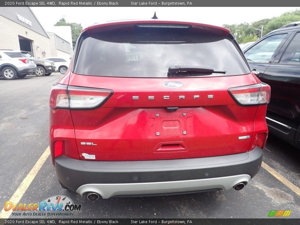 2020 Ford Escape SEL 4WD Rapid Red Metallic / Ebony Black Photo #5