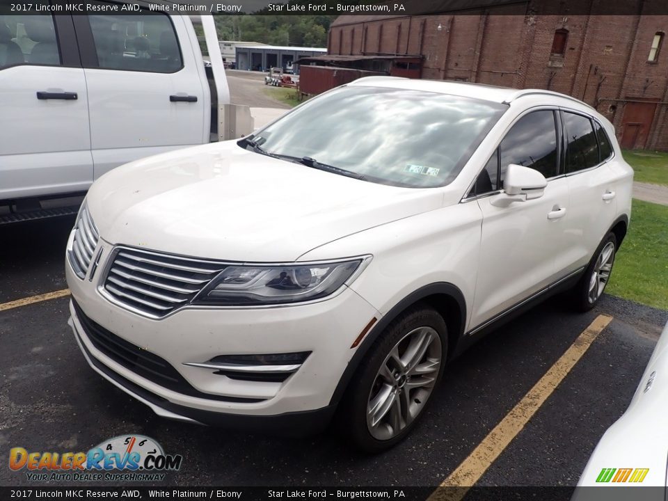 2017 Lincoln MKC Reserve AWD White Platinum / Ebony Photo #1