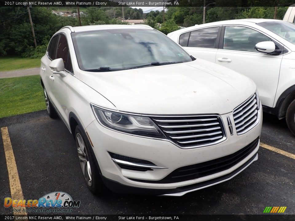 2017 Lincoln MKC Reserve AWD White Platinum / Ebony Photo #3