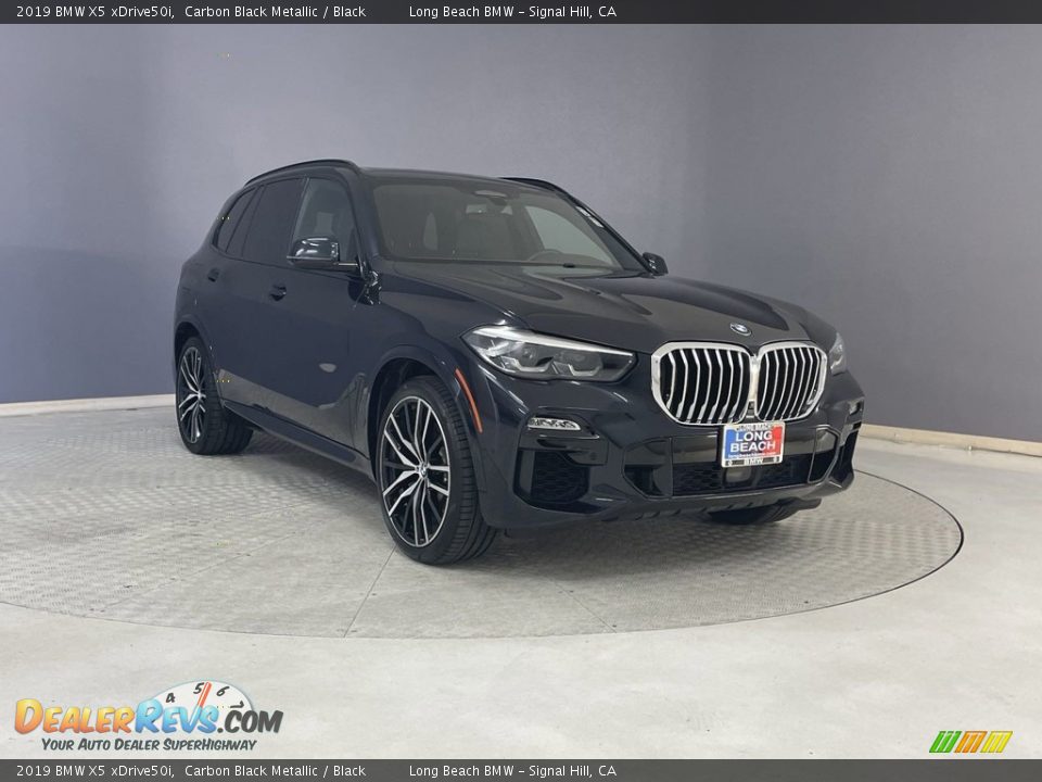 2019 BMW X5 xDrive50i Carbon Black Metallic / Black Photo #36