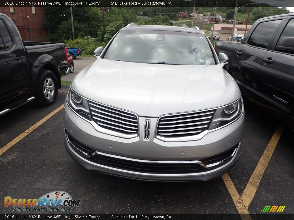 2016 Lincoln MKX Reserve AWD Ingot Silver / Ebony Photo #2