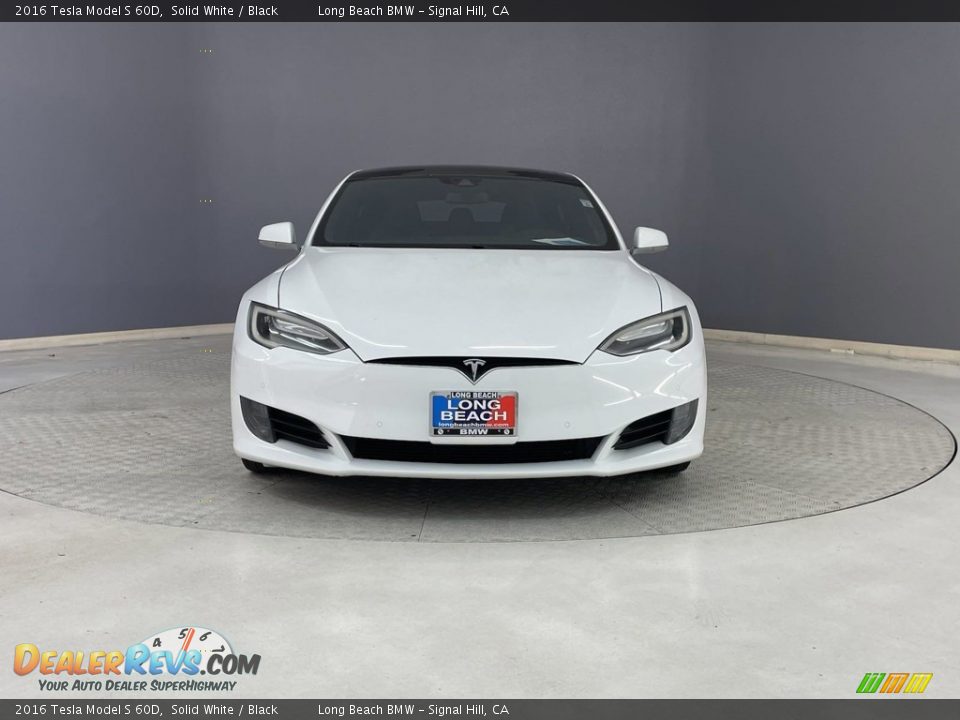 2016 Tesla Model S 60D Solid White / Black Photo #2