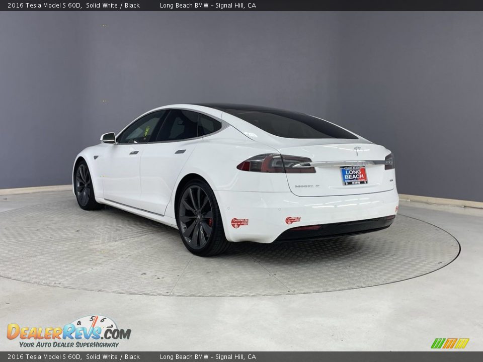 2016 Tesla Model S 60D Solid White / Black Photo #3
