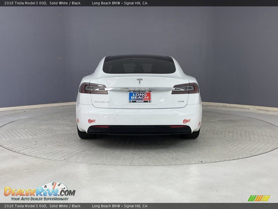 2016 Tesla Model S 60D Solid White / Black Photo #4