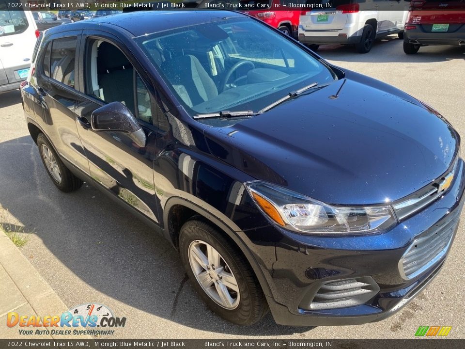 2022 Chevrolet Trax LS AWD Midnight Blue Metallic / Jet Black Photo #6