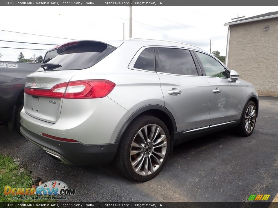 2016 Lincoln MKX Reserve AWD Ingot Silver / Ebony Photo #4