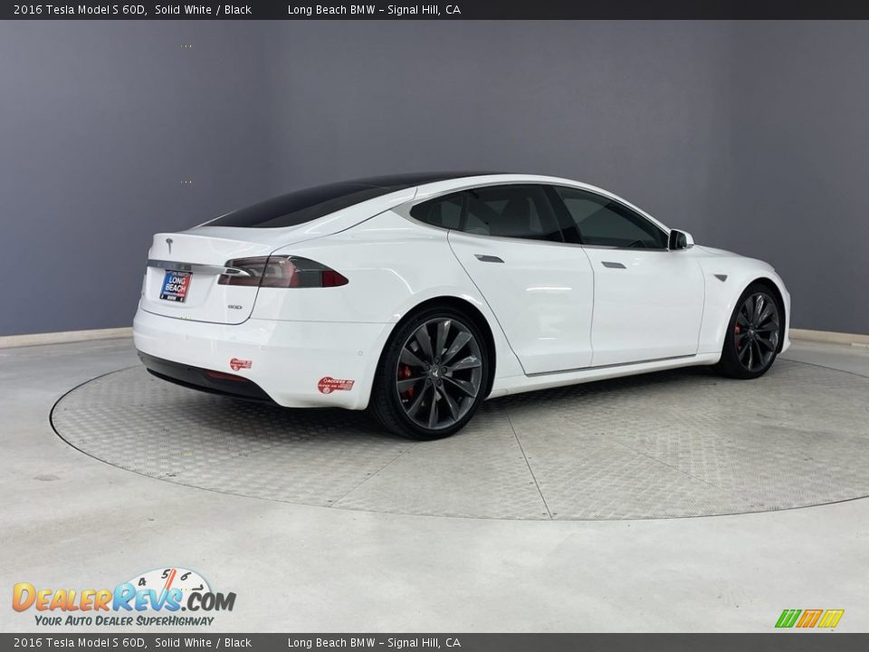 2016 Tesla Model S 60D Solid White / Black Photo #5