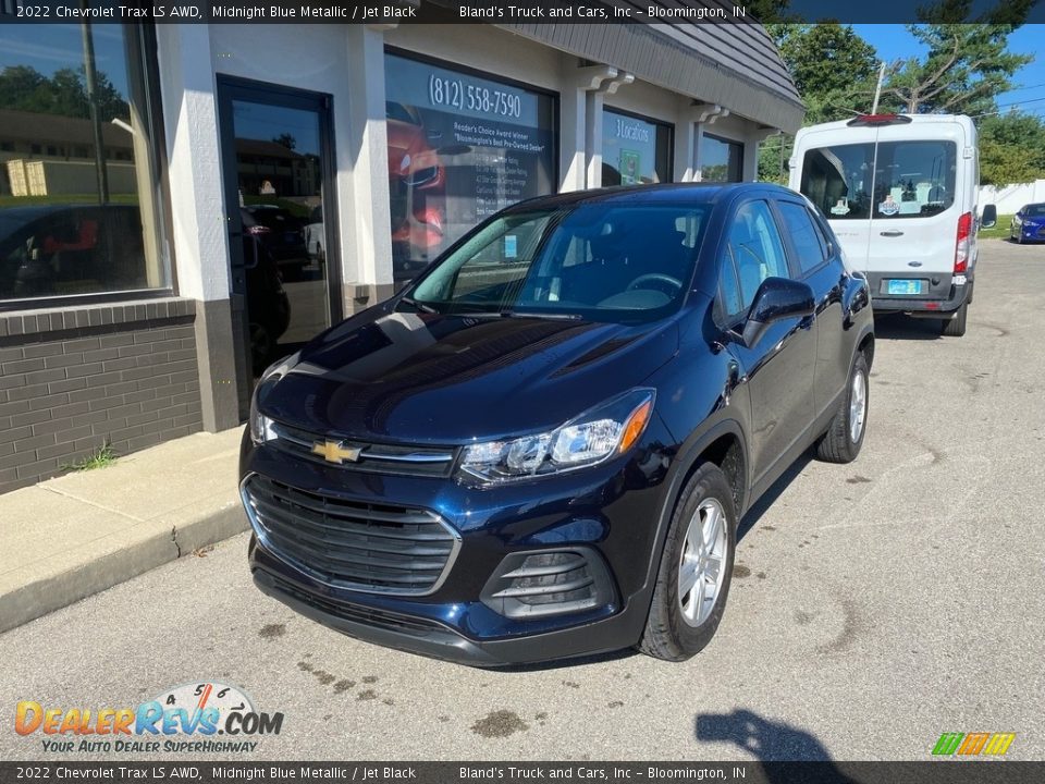 2022 Chevrolet Trax LS AWD Midnight Blue Metallic / Jet Black Photo #7