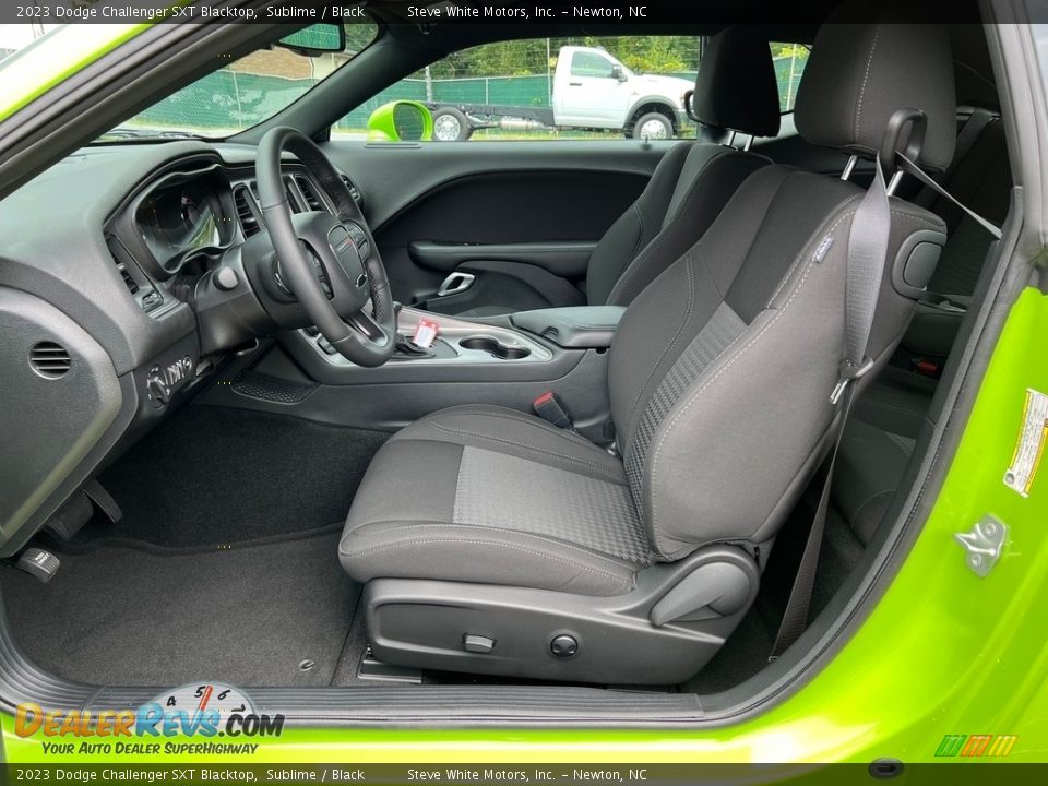 Black Interior - 2023 Dodge Challenger SXT Blacktop Photo #12