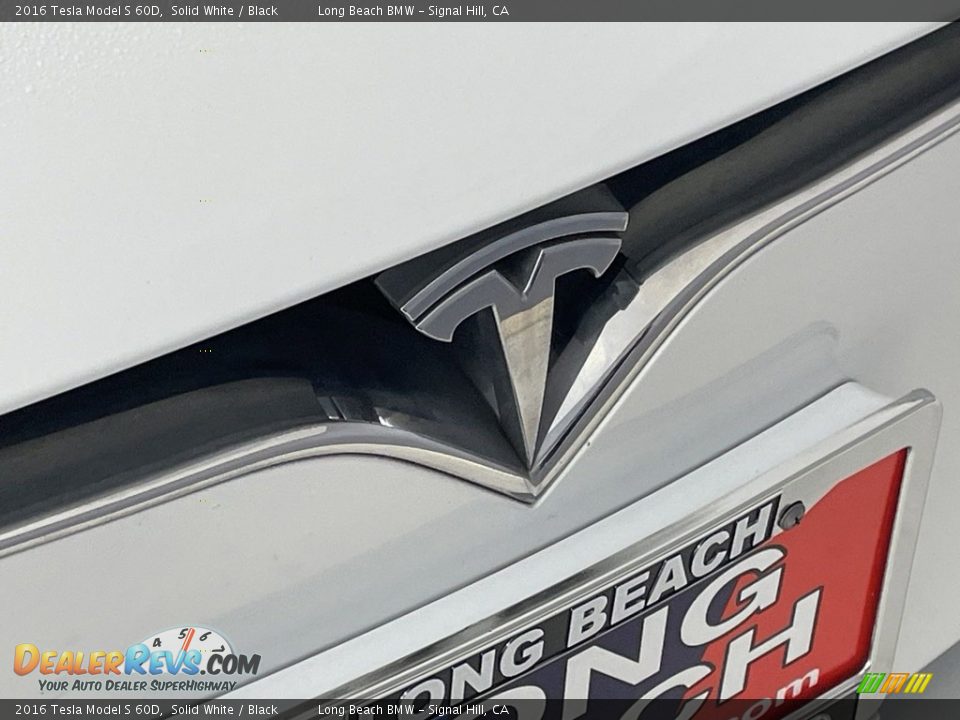 2016 Tesla Model S 60D Solid White / Black Photo #7