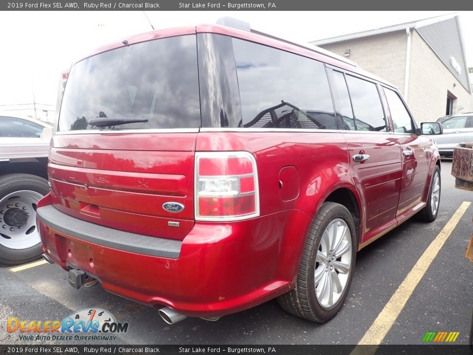 2019 Ford Flex SEL AWD Ruby Red / Charcoal Black Photo #4