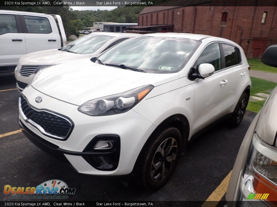 2020 Kia Sportage LX AWD Clear White / Black Photo #1