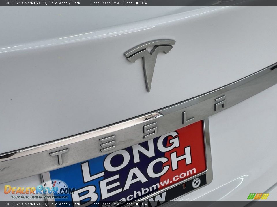 2016 Tesla Model S 60D Solid White / Black Photo #9