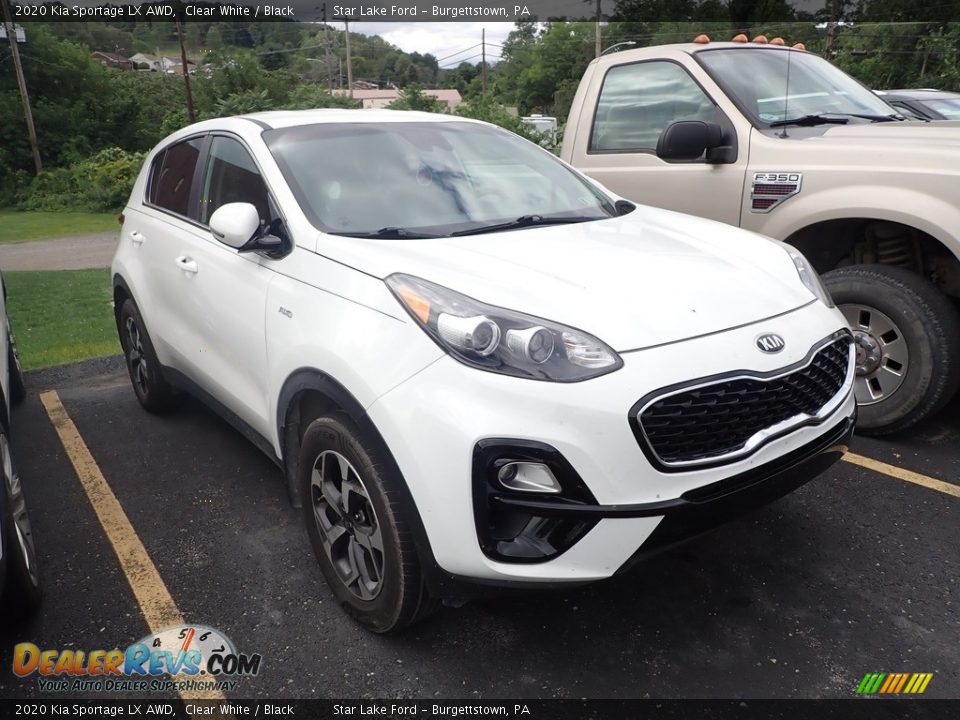 2020 Kia Sportage LX AWD Clear White / Black Photo #3