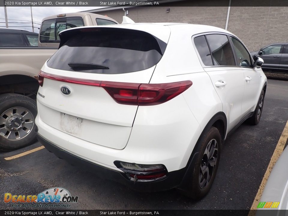 2020 Kia Sportage LX AWD Clear White / Black Photo #4