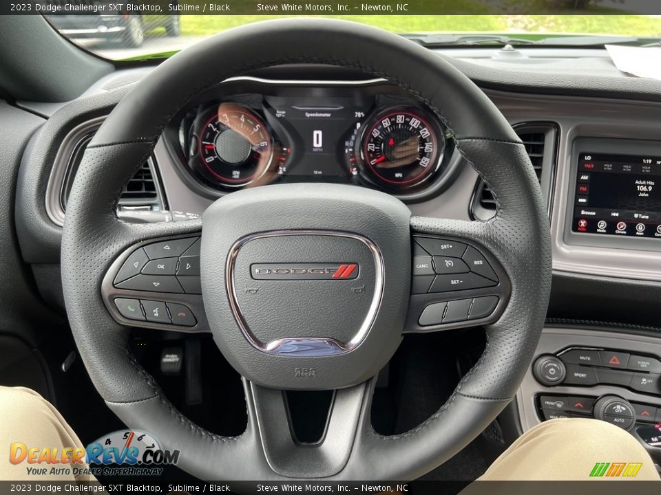 2023 Dodge Challenger SXT Blacktop Steering Wheel Photo #18