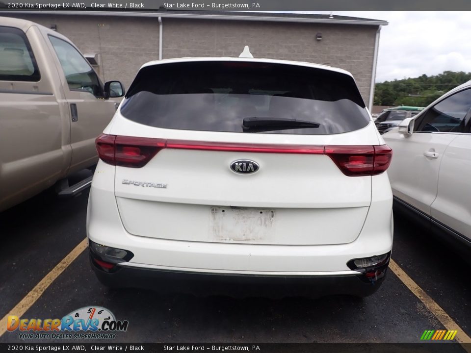 2020 Kia Sportage LX AWD Clear White / Black Photo #5