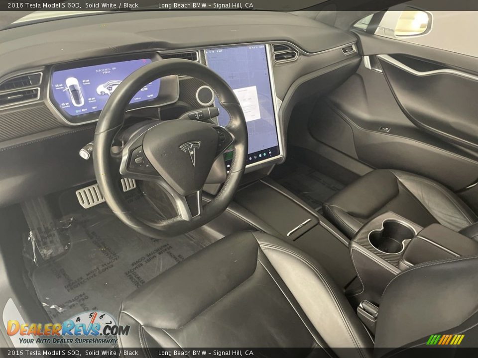 Black Interior - 2016 Tesla Model S 60D Photo #14