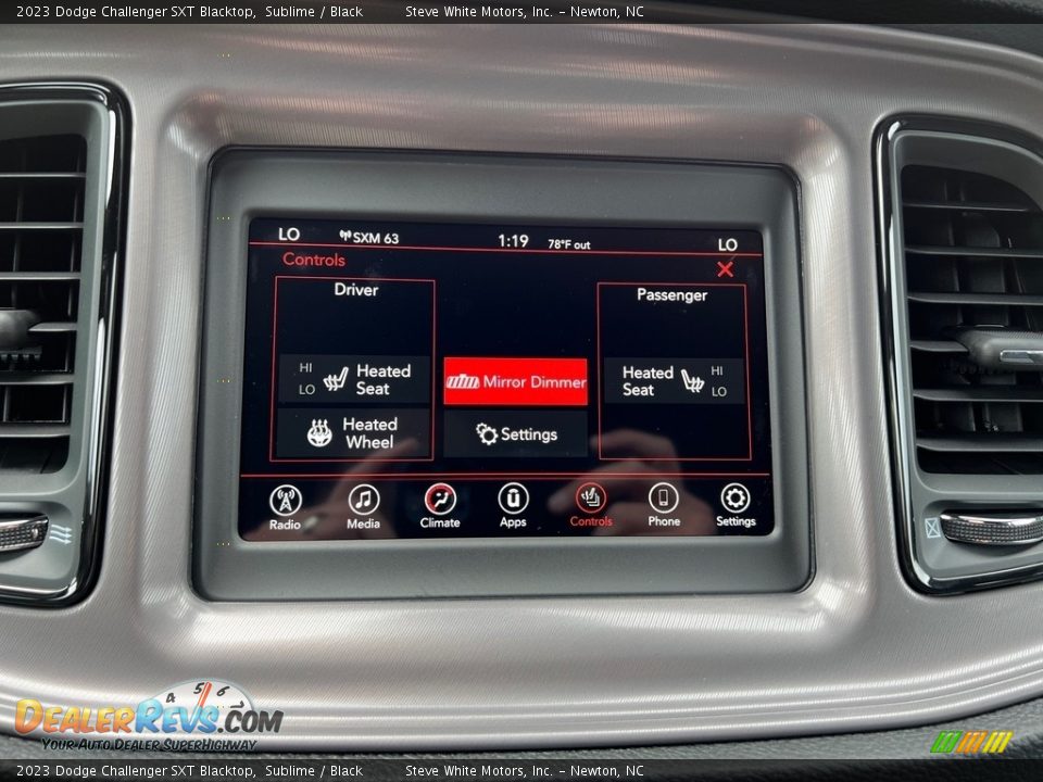 Controls of 2023 Dodge Challenger SXT Blacktop Photo #21