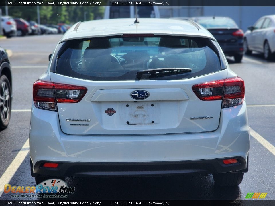 2020 Subaru Impreza 5-Door Crystal White Pearl / Ivory Photo #3