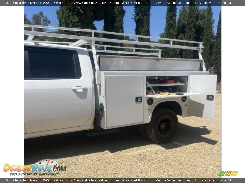 2022 Chevrolet Silverado 3500HD Work Truck Crew Cab Chassis 4x4 Summit White / Jet Black Photo #3