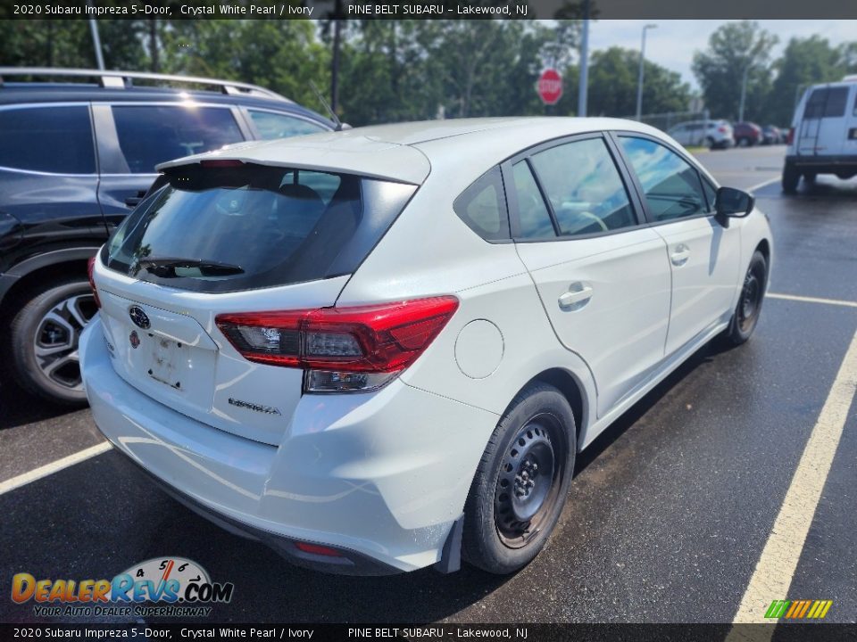 2020 Subaru Impreza 5-Door Crystal White Pearl / Ivory Photo #6