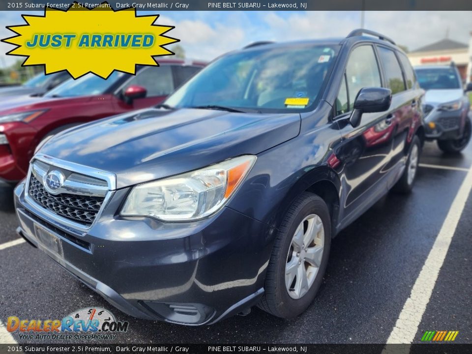 2015 Subaru Forester 2.5i Premium Dark Gray Metallic / Gray Photo #1