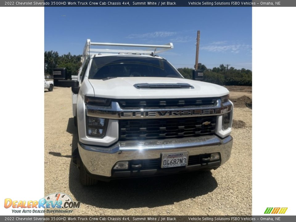 2022 Chevrolet Silverado 3500HD Work Truck Crew Cab Chassis 4x4 Summit White / Jet Black Photo #5