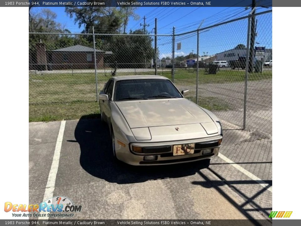 1983 Porsche 944 Platinum Metallic / Cadbury Brown Photo #2