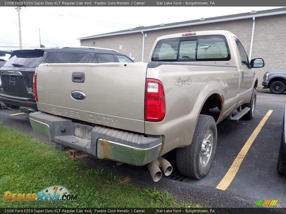 2008 Ford F350 Super Duty XLT Regular Cab 4x4 Pueblo Gold Metallic / Camel Photo #4