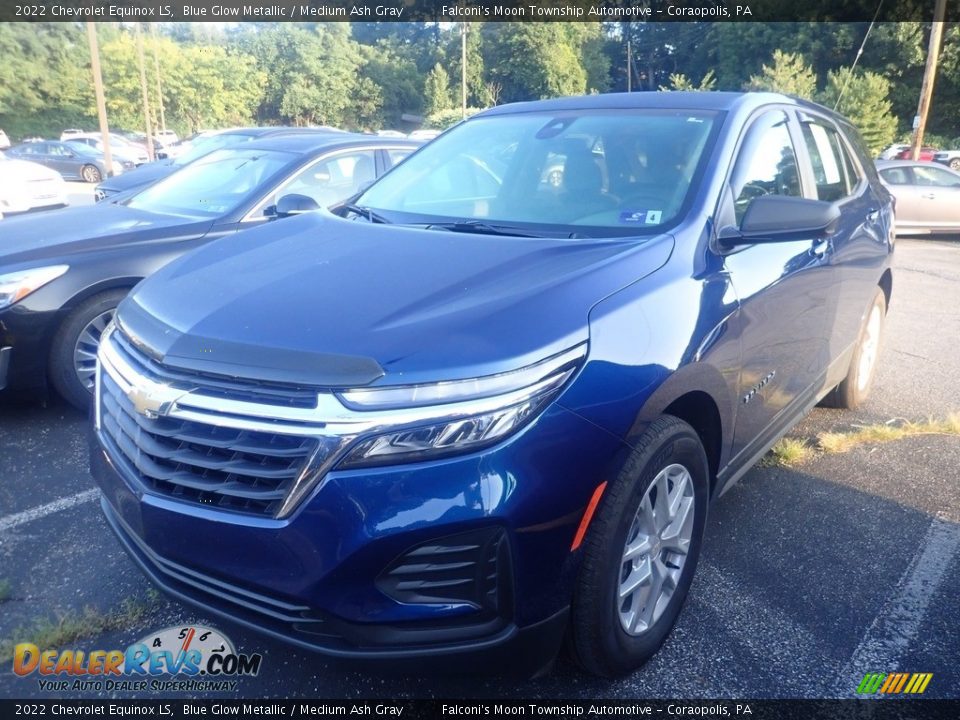 2022 Chevrolet Equinox LS Blue Glow Metallic / Medium Ash Gray Photo #1