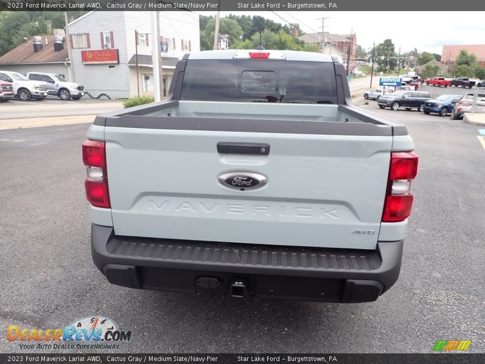 2023 Ford Maverick Lariat AWD Cactus Gray / Medium Slate/Navy Pier Photo #4