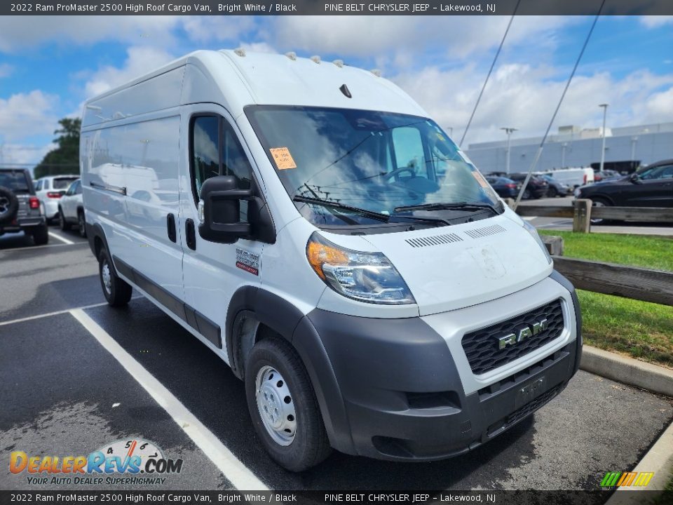 2022 Ram ProMaster 2500 High Roof Cargo Van Bright White / Black Photo #2