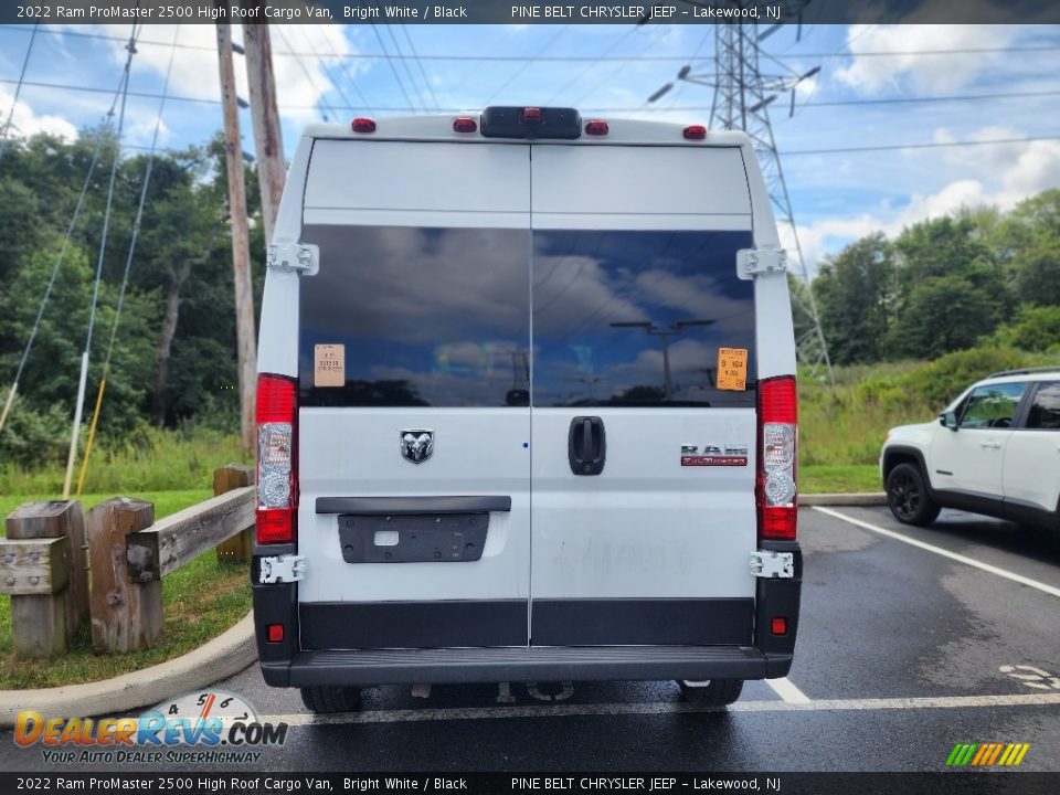 2022 Ram ProMaster 2500 High Roof Cargo Van Bright White / Black Photo #4