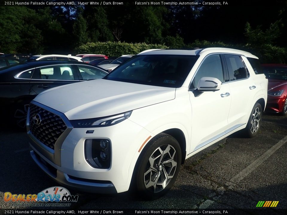 2021 Hyundai Palisade Calligraphy AWD Hyper White / Dark Brown Photo #1